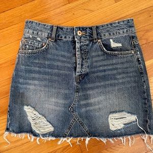 Zara Denim Jean Skirt
